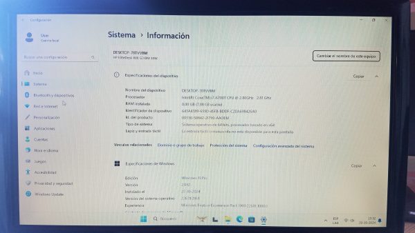 Hp Mini EliteDesk 800 G3 Core i7 6700T 8GB Ram , 512 Sdd Nvme - Imagen 11